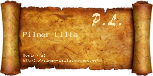 Pilner Lilla névjegykártya